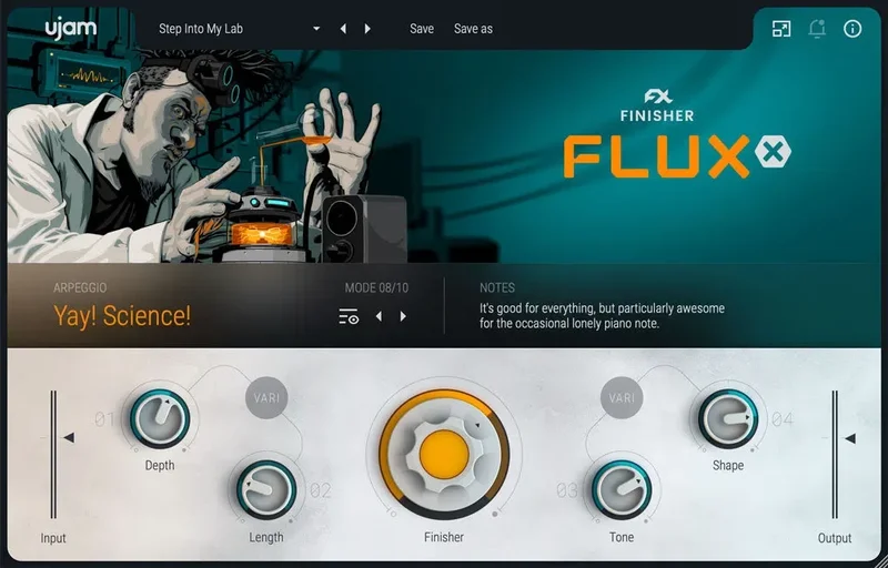 UJAM Finisher FLUXX Loyalty interface
