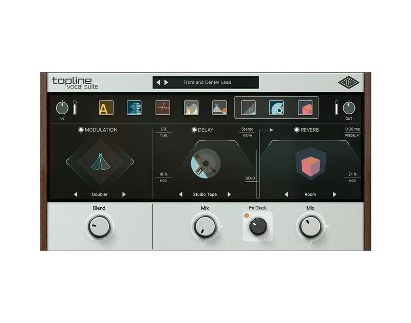 Universal Audio UAD Topline Vocal Suite interface