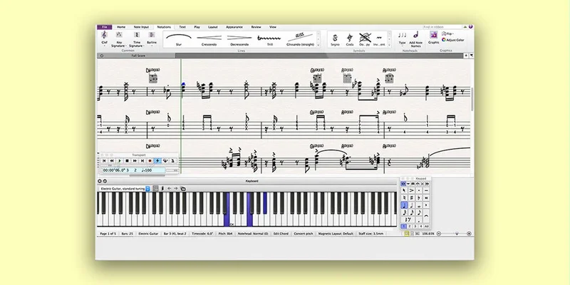 Avid Sibelius Ultimate 1 Year Subscription Educational Version interface