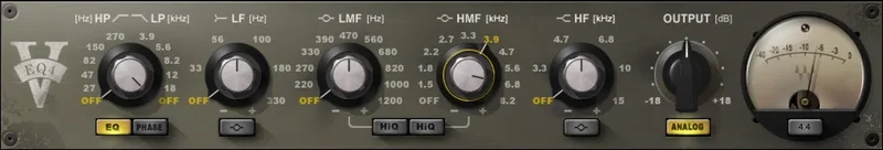 Waves V-EQ4 interface