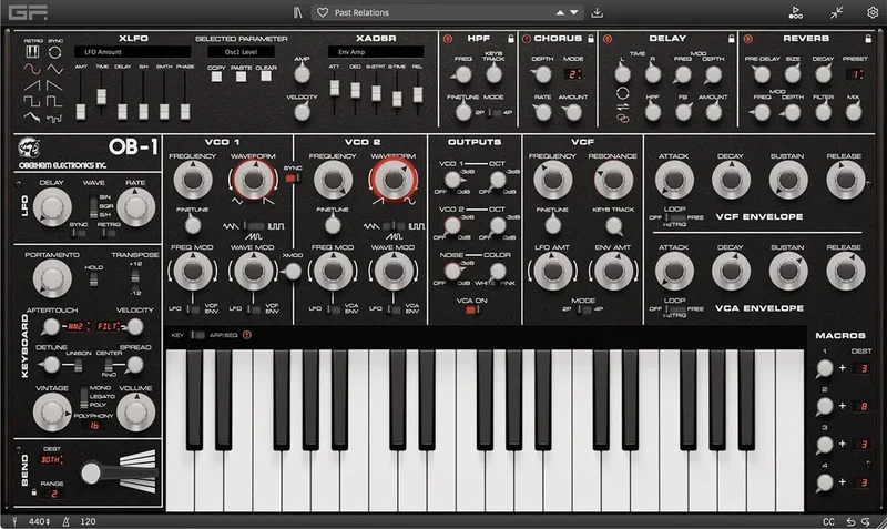 GForce Oberheim OB-1 interface