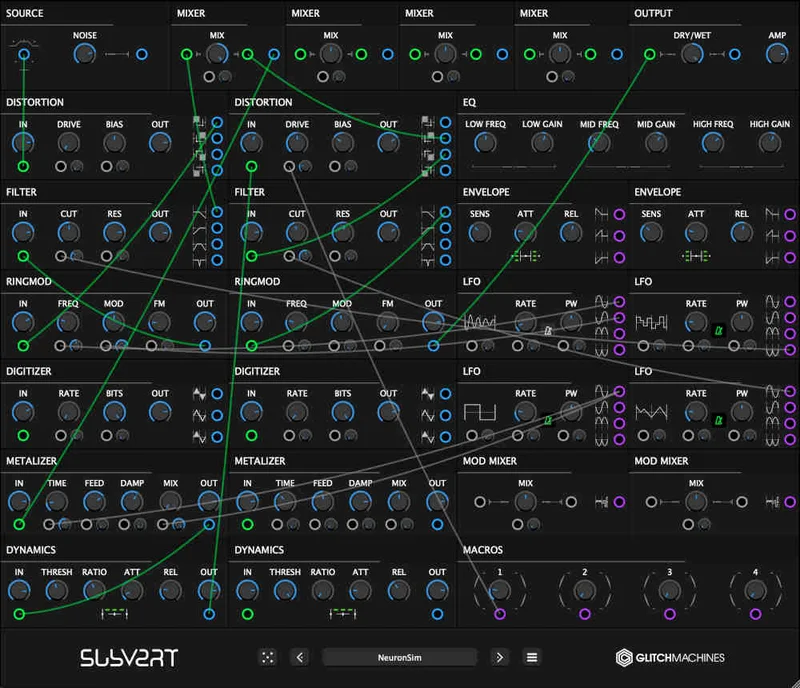 Glitchmachines Subvert 2 Upgrade from Subvert 1 interface