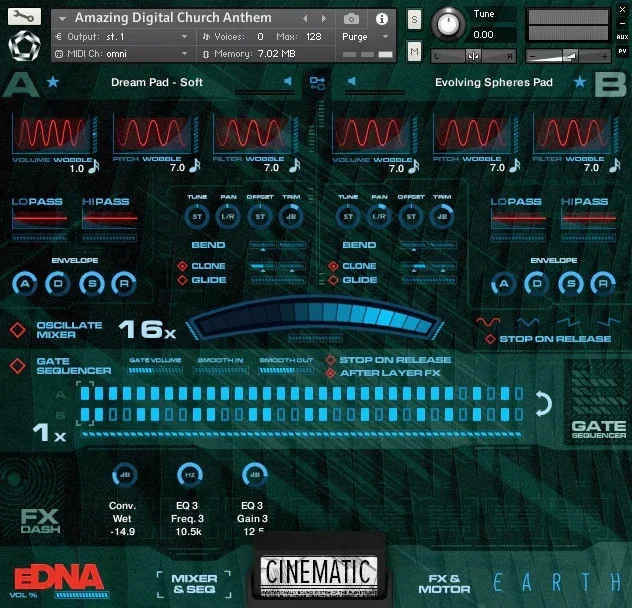 Spitfire Audio eDNA Earth interface