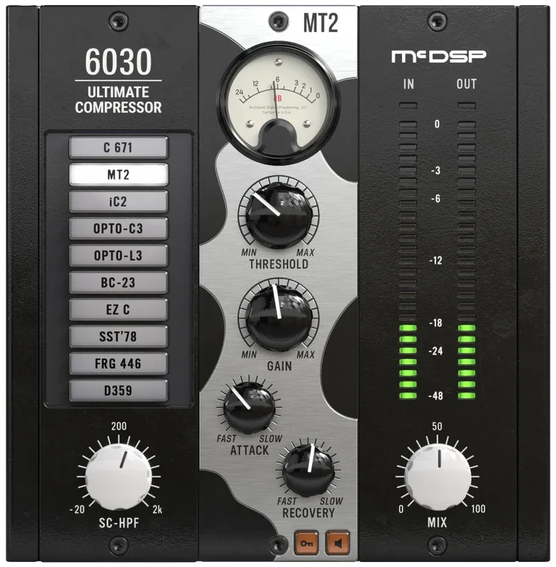 McDSP 6030 Ultimate Compressor HD v7 interface
