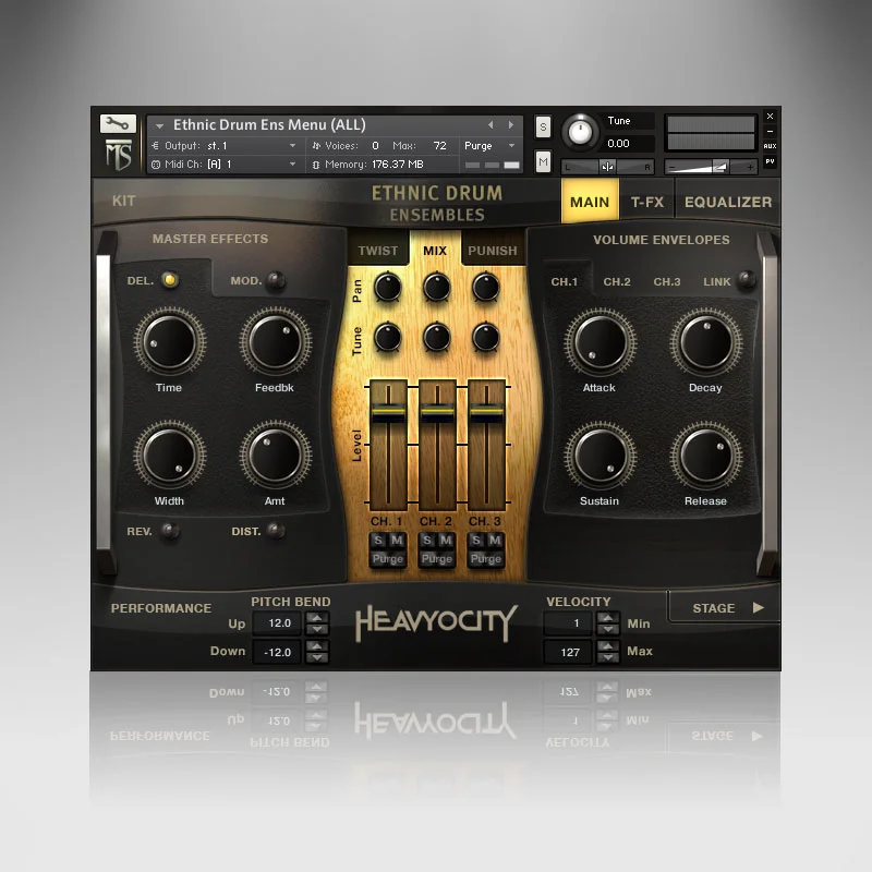 Heavyocity Ethnic Drum Ensembles Collection interface