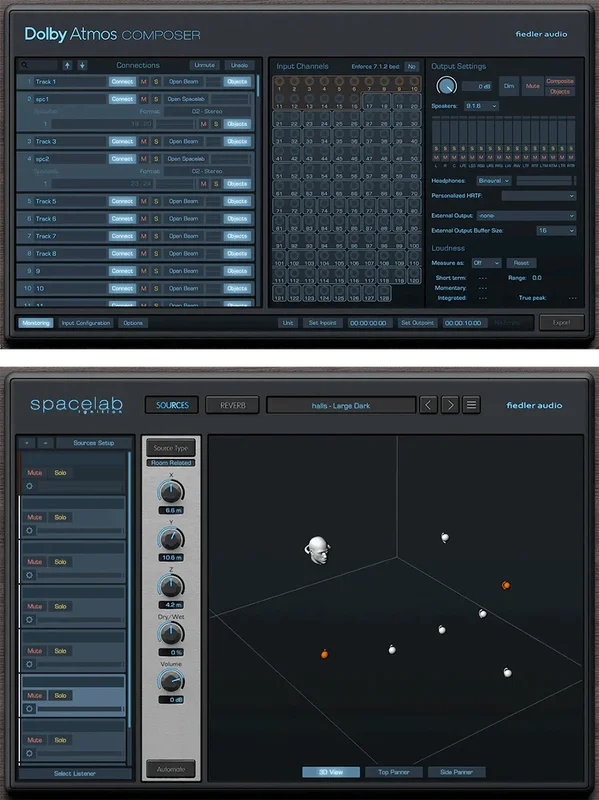 Fiedler Audio Dolby Atmos Composer & Spacelab Ignition interface