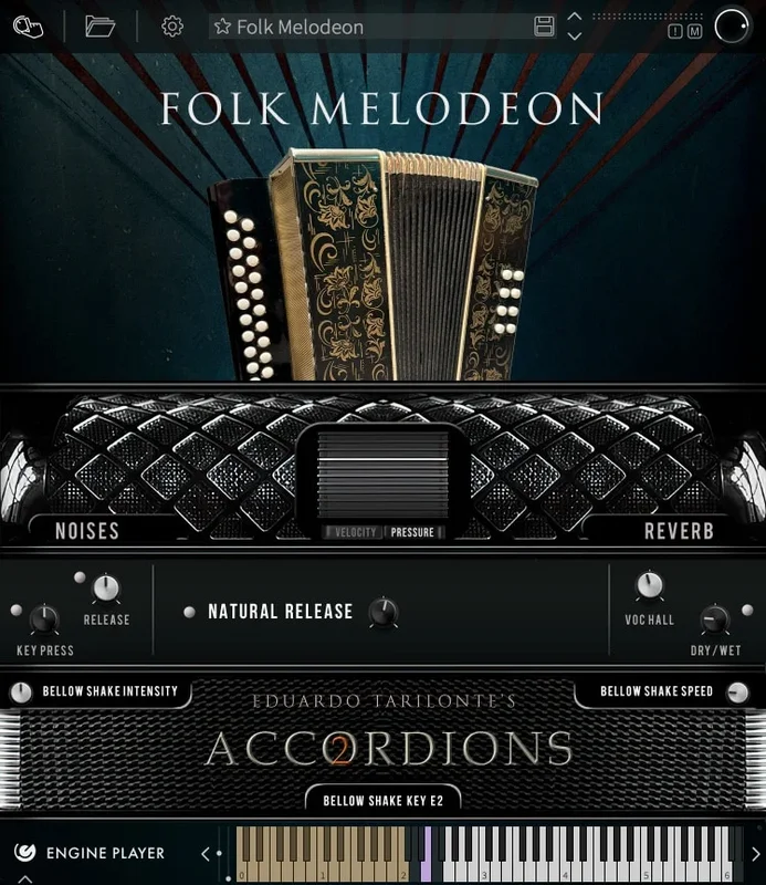 Engine Audio Accordions 2: Folk Melodeon interface