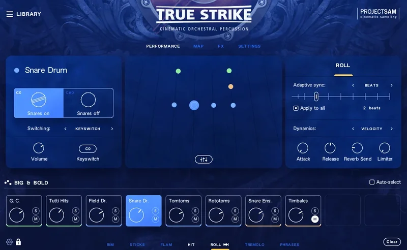 Project SAM True Strike 1 interface