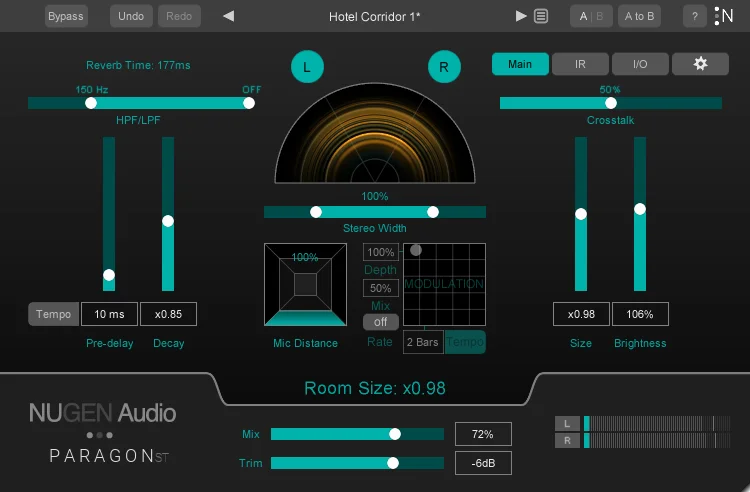 NUGEN Audio Paragon ST interface