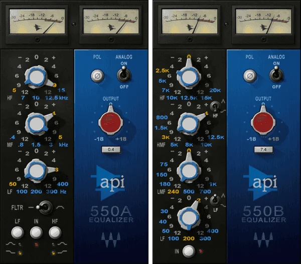 Waves API 550 interface