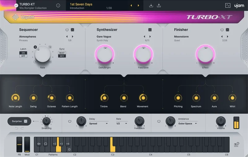 UJAM Usynth TURBO-XT interface