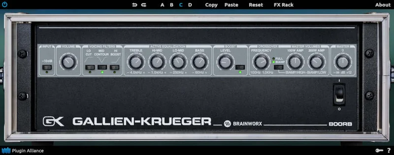 Gallien-Krueger 800RB interface