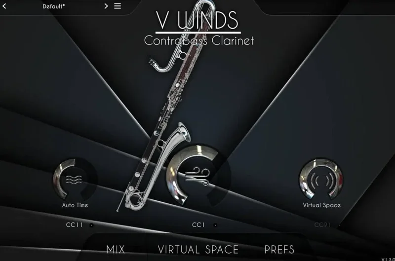 Acousticsamples VWinds Contrabass Clarinet interface
