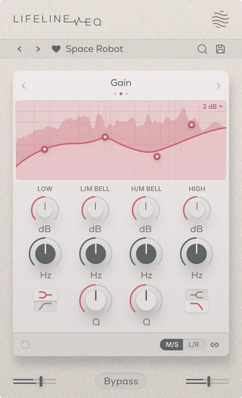 Excite Audio Lifeline EQ interface