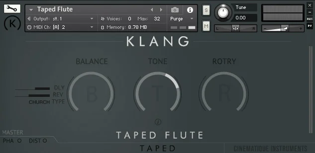 KLANG TAPED: Taped Flute interface