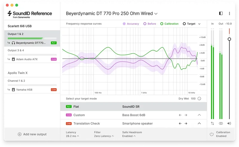 Sonarworks SoundID Reference for Headphones Upgrade interface