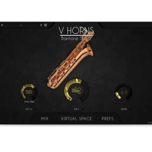 Acousticsamples VHorns Baritone Saxophones interface