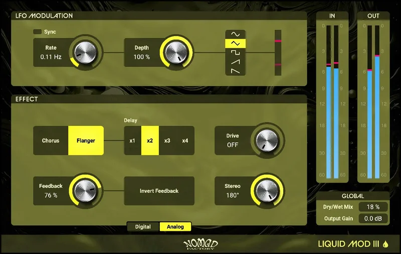 Nomad Factory Liquid Mod II interface