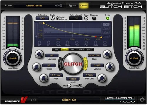 Vengeance Sound Glitch Bitch interface