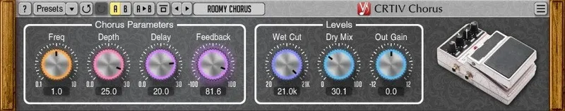 Voxengo CRTIV Chorus interface