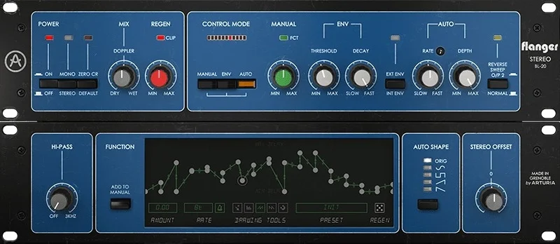 Arturia Flanger BL-20 interface