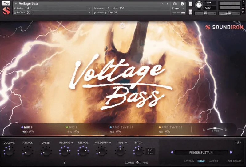 Soundiron Voltage Bass interface