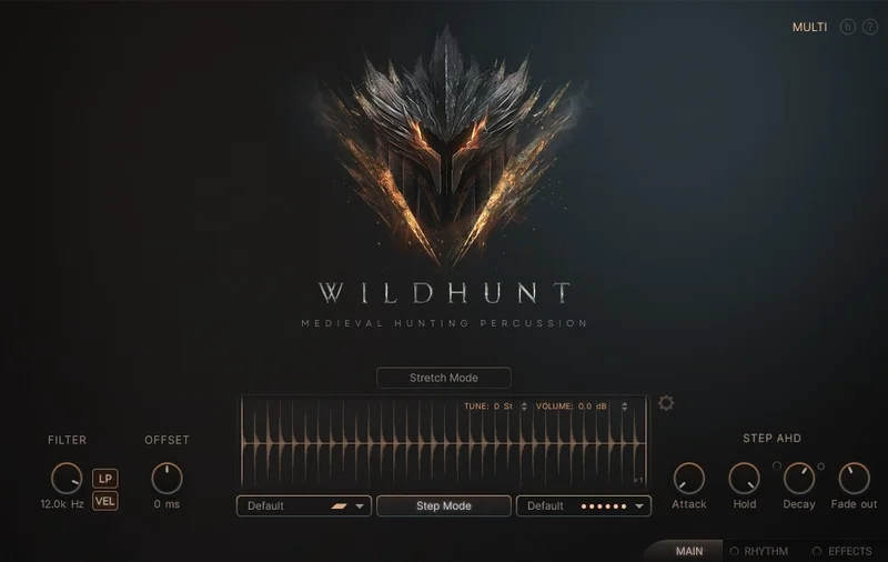 Keepforest Wildhunt – Medieval Hunting Percussion interface