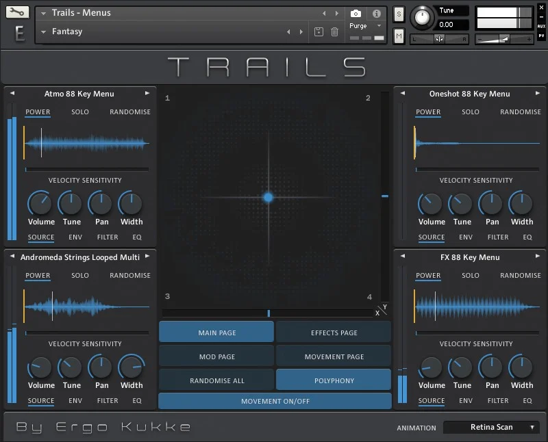 Loot Audio Trails interface