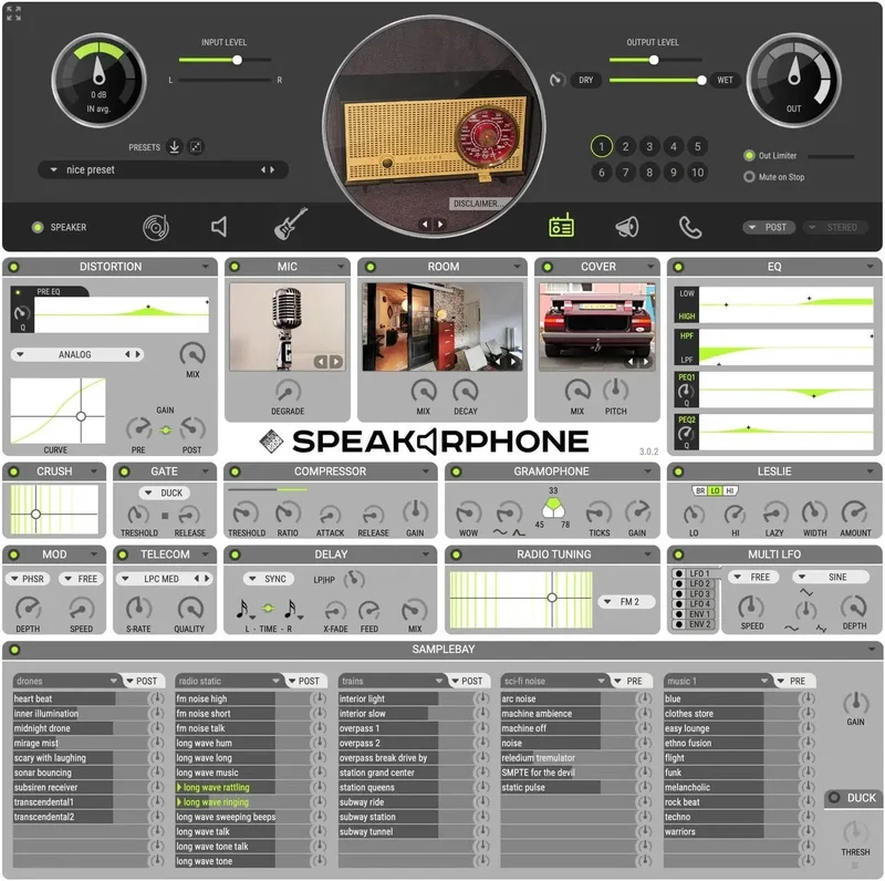 Audio Ease Speakerphone 3 interface