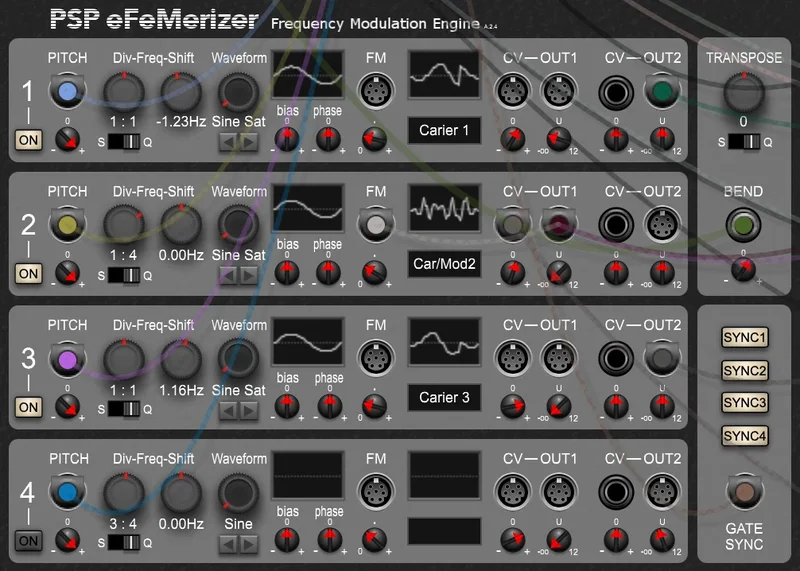 Cherry Audio PSP Poly Modular Collection interface