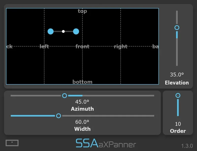 SSA Plugins aXPanner interface