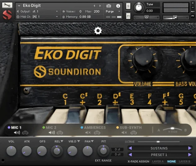 Soundiron Eko Digit interface