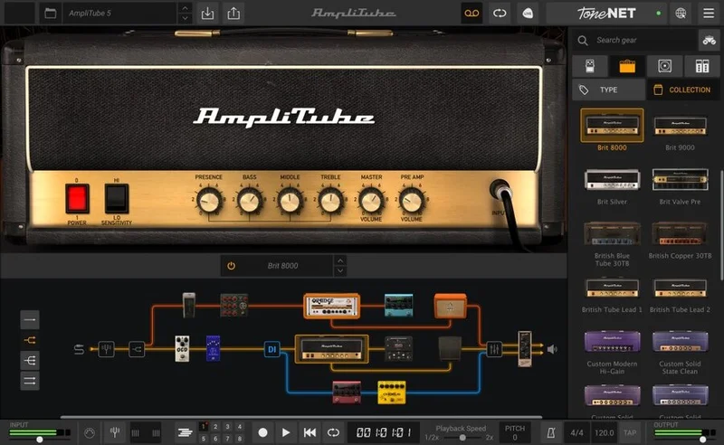 IK Multimedia AmpliTube 5 MAX v2 + ODS Legends Signature Collection FREE interface