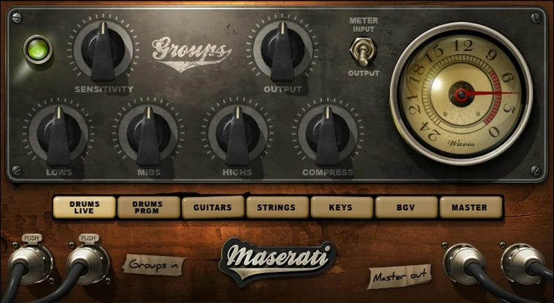 Waves Maserati GRP interface