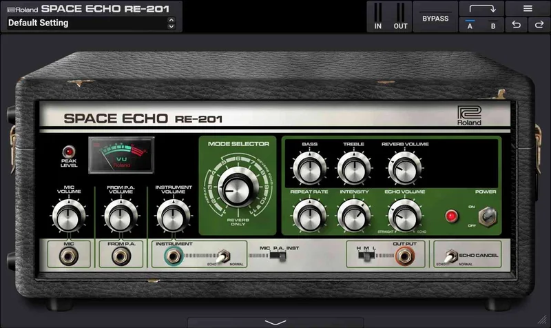 Roland RE-201 Space Echo interface