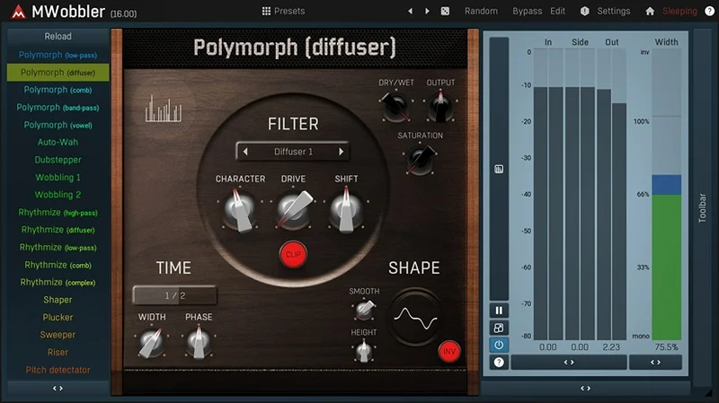 MeldaProduction MWobbler interface