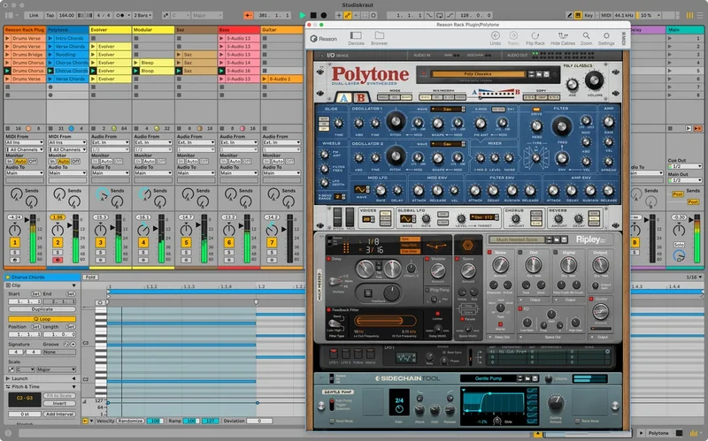 Reason Studios Reason 13 Upgrade interface