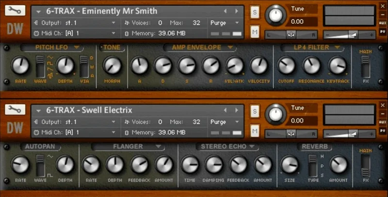 Hideaway Studio 6-Trax Kontakt Instrument interface
