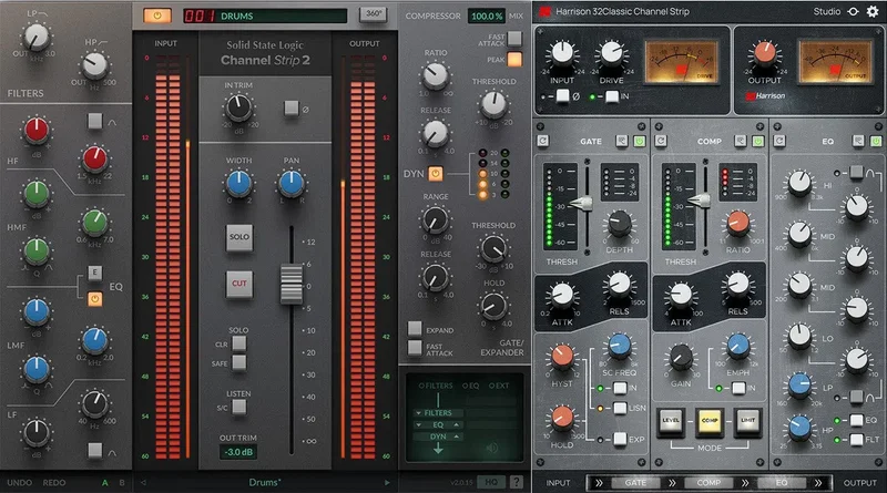 Solid State Logic SSL Channel Strip 2 + Harrison 32C Classic Channel Bundle interface