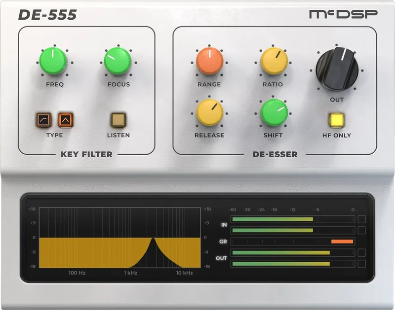 McDSP DE555 HD v7 interface
