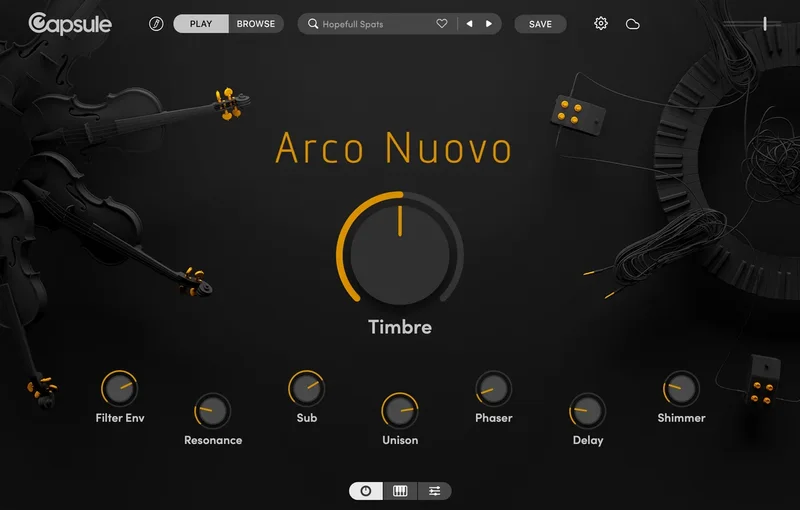 Capsule Audio Arco Nuovo interface