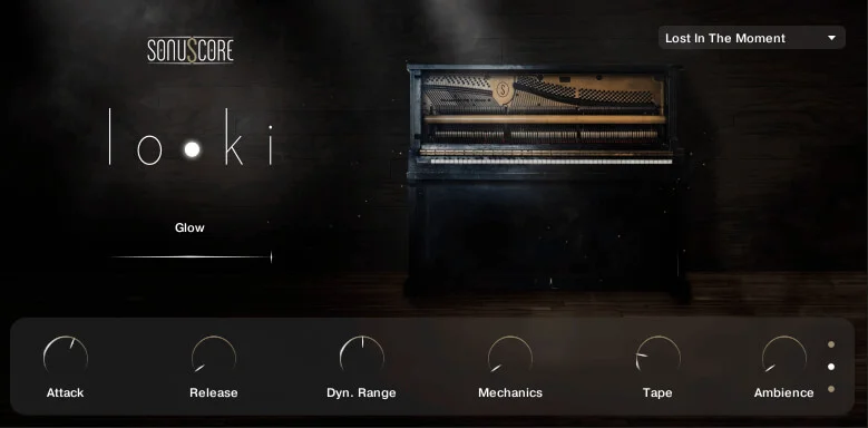 Sonuscore lo•ki - Felt Piano interface