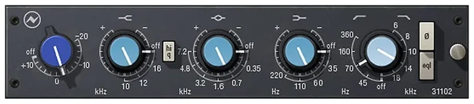 Universal Audio Neve 31102 / 31102SE Classic Console EQs interface