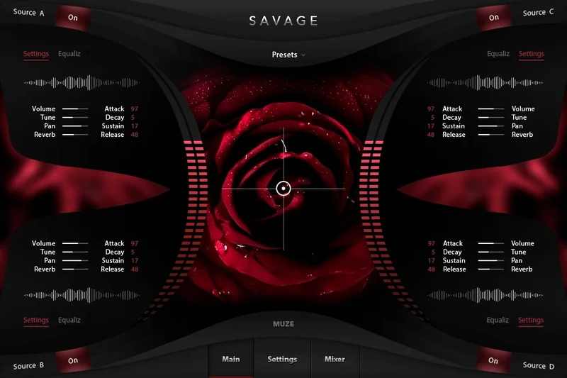 Muze Savage interface