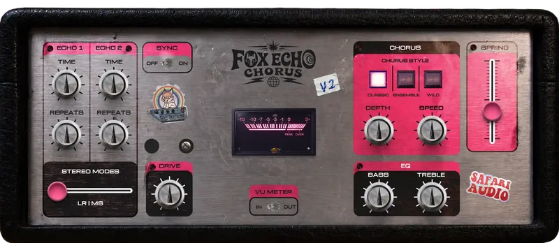 Safari Audio Fox Echo V2 Upgrade from V1 interface