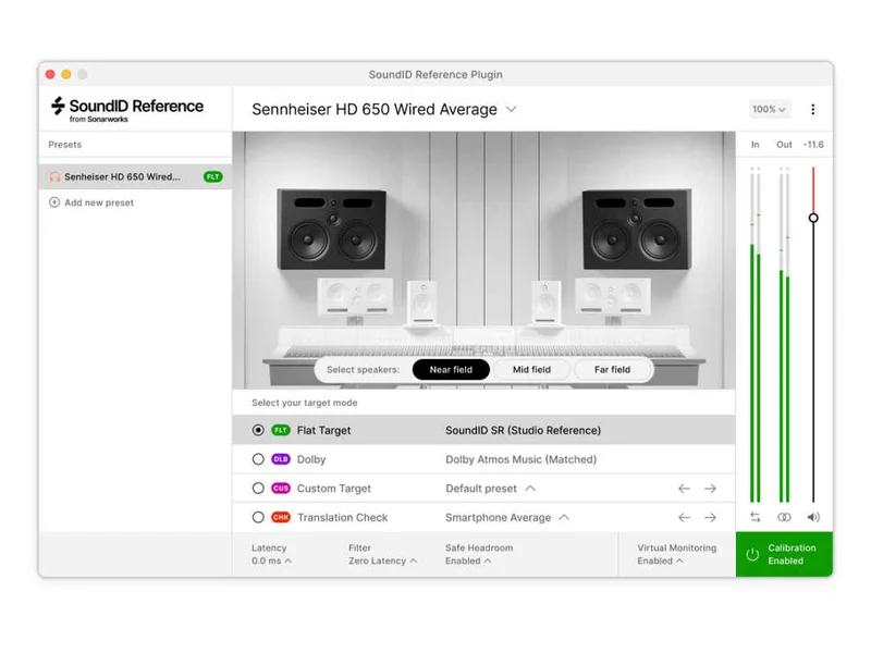 Sonarworks Virtual Monitoring Add-On for SoundID Reference interface