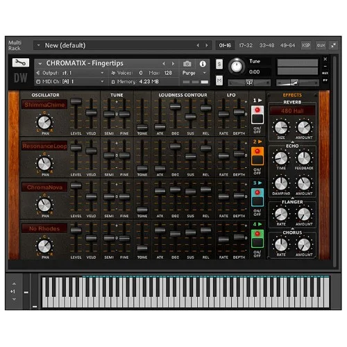 Hideaway Studio Chromatix Kontakt Instrument interface