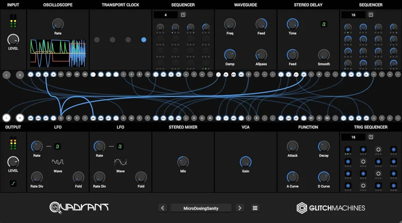 Glitchmachines Quadrant 2 Upgrade from Quadrant 1 interface
