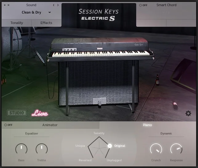 e-instruments Session Keys Electric S interface