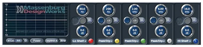 Universal Audio Massenburg MDWEQ5 Parametric EQ interface